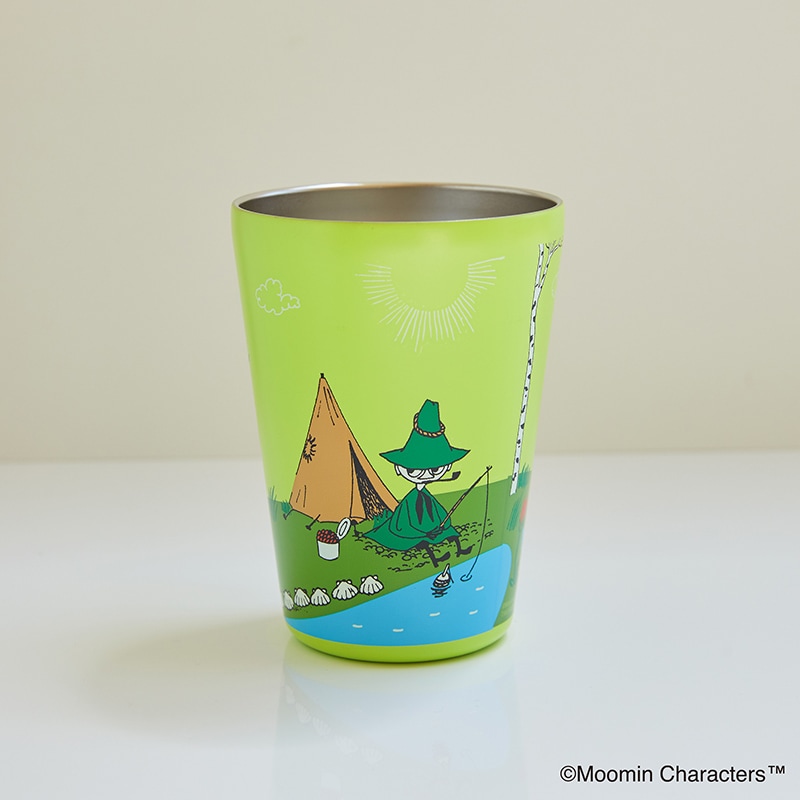 【セブンイレブン限定 ムック本 付録】ムーミン カップコーヒータンブラー ムーミン谷の仲間たち GREEN FIELDS ver.