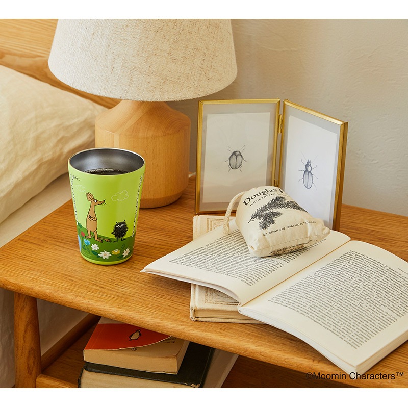 【セブンイレブン限定 ムック本 付録】ムーミン カップコーヒータンブラー ムーミン谷の仲間たち GREEN FIELDS ver.