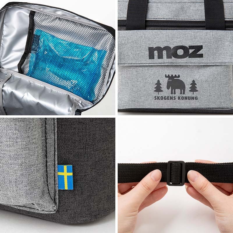 【セブンイレブン・セブンネットショッピング限定付録】moz(モズ)アウトドア保冷バッグMサイズ霜降りグレーver.