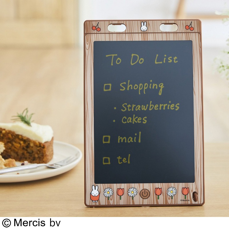 【miffyムック本 付録】ミッフィー 繰り返し書いて消せる マルチに使えるデジタルメモ さくらんぼとお花柄