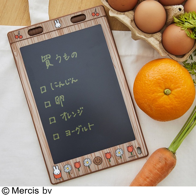 【miffyムック本 付録】ミッフィー 繰り返し書いて消せる マルチに使えるデジタルメモ さくらんぼとお花柄