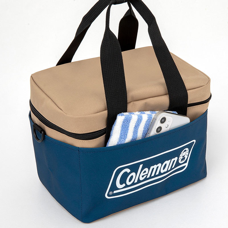 【コールマンムック本付録 保冷・保温バッグ】 Mサイズ ベージュ&ネイビー