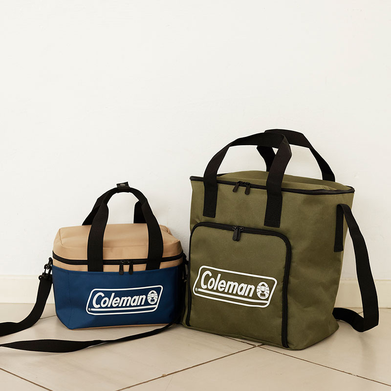 【コールマンムック本付録 保冷・保温バッグ】 Mサイズ ベージュ&ネイビー