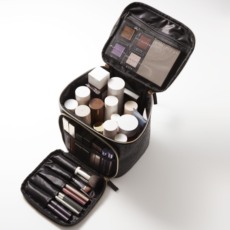 &ROSY(アンドロージー) 2021年9月号：7/20発売【雑誌付録】ロベルタ ディ カメリーノ 品格ドレッサーボックス 仕分けできる大容量ポーチ