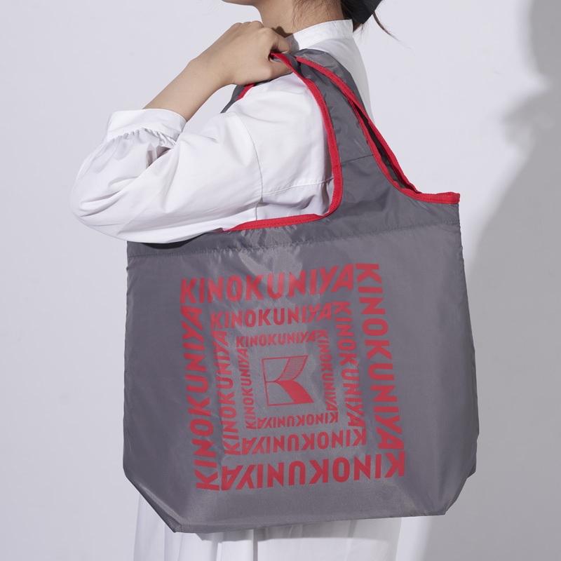 【GLOW11月号 紀ノ国屋(KINOKUNIYA)】宝島チャンネル限定付録 保冷と常温が分けられる!折りたたみマルシェバッグ<グレー×ベリーピンク>