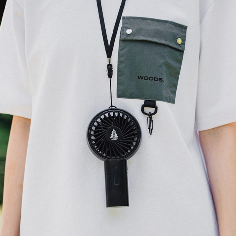 【ムック本 付録】WOODS(ウッズ)ミニ扇風機ブラックver.