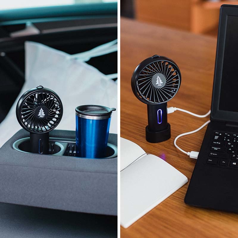 【ムック本 付録】WOODS(ウッズ)ミニ扇風機ブラックver.