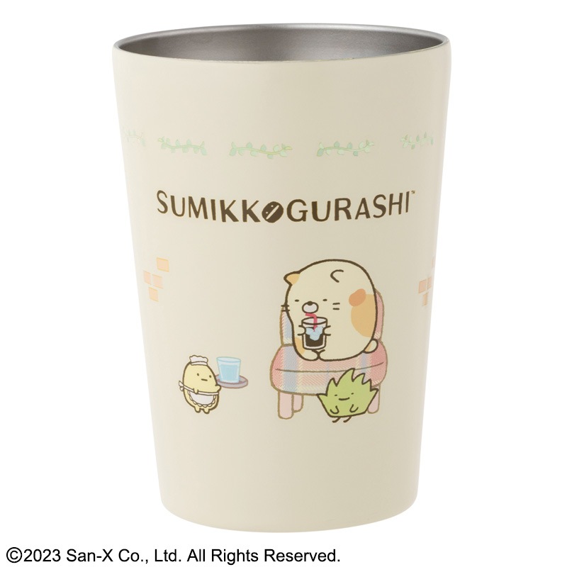 すみっコぐらし CUP COFFEE TUMBLER BOOK　喫茶すみっコ ねこver.(バラエティ)【ファミリーマートで販売】すみっコぐらし 真空断熱タンブラー 喫茶すみっコ ねこver.