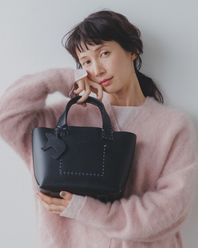 kippis×kazumi×genten特別コラボ アマーノ トートバッグ S ブラック