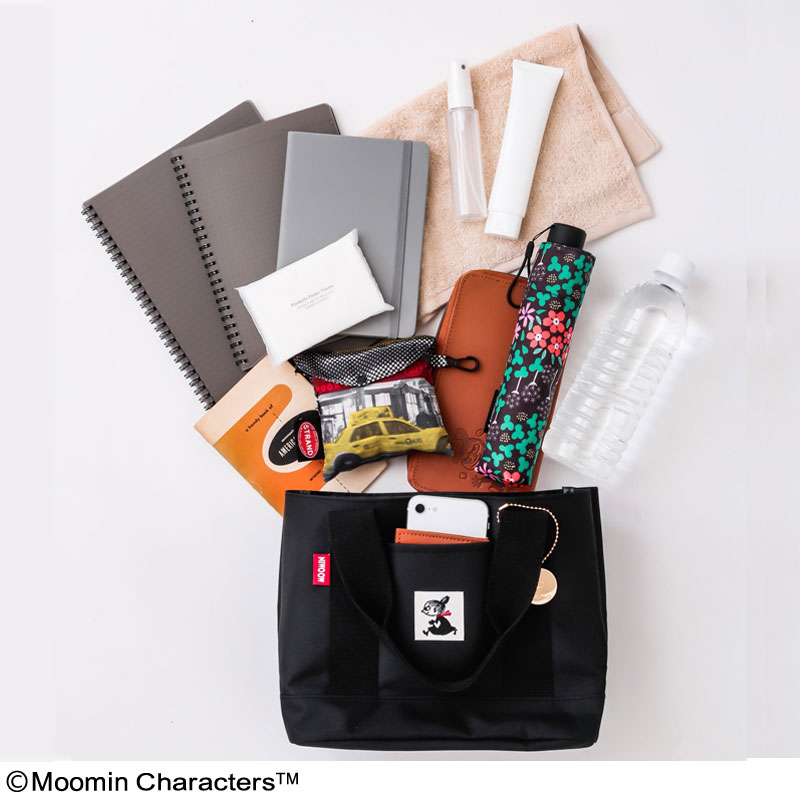MOOMIN ムーミン公式ファンブック 2022 仕切りトートバッグver.:4/15発売【ムック本付録】リトルミイ 仕切りトートバッグ