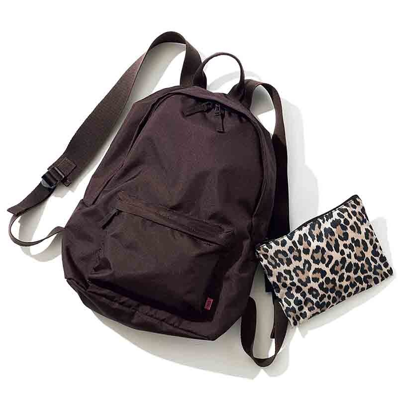 オトナミューズ 2023年6月号増刊(雑誌)【セブンイレブン・セブンネットショッピング限定付録】スタイリスト安西こずえさんと作った、5つのポケットとヒョウ柄ポーチ付き大人シックなリュック