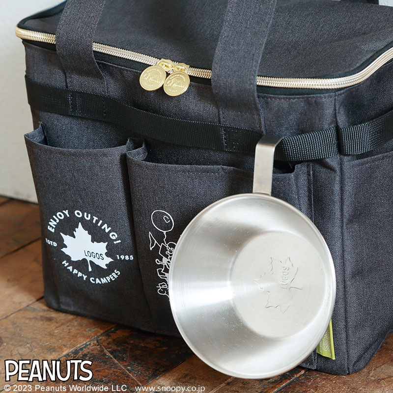 ��SALE��SNOOPY HAPPY CAMPERS by LOGOS �ԥ��˥å��Хå� BOOK BLACK