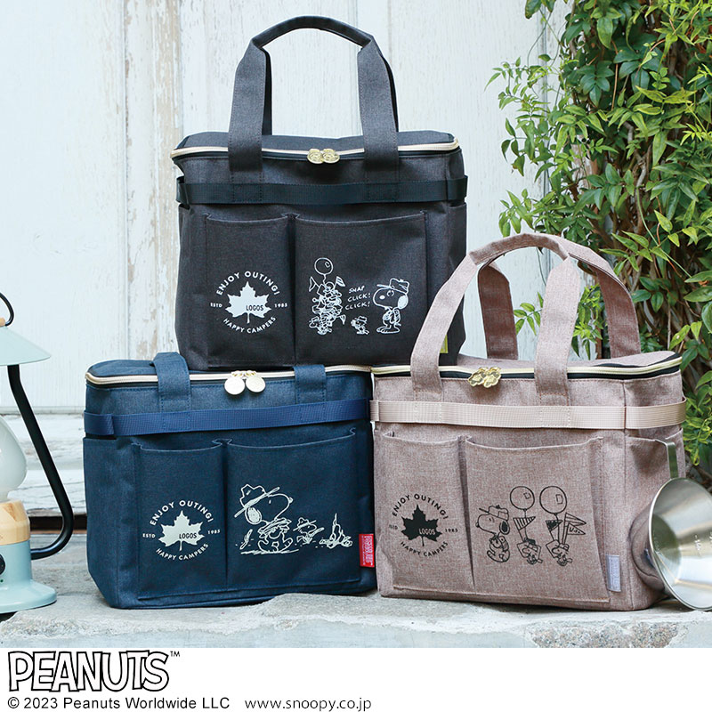 ��SALE��SNOOPY HAPPY CAMPERS by LOGOS �ԥ��˥å��Хå� BOOK BLACK