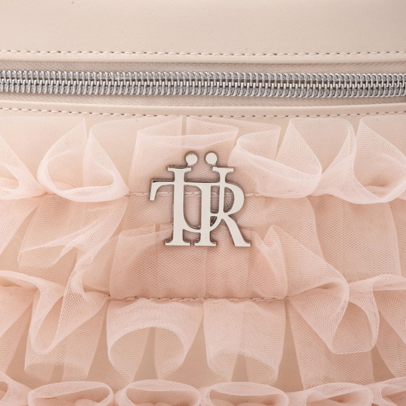 Treat ���rself Tulle Vanity Bag Book Pink