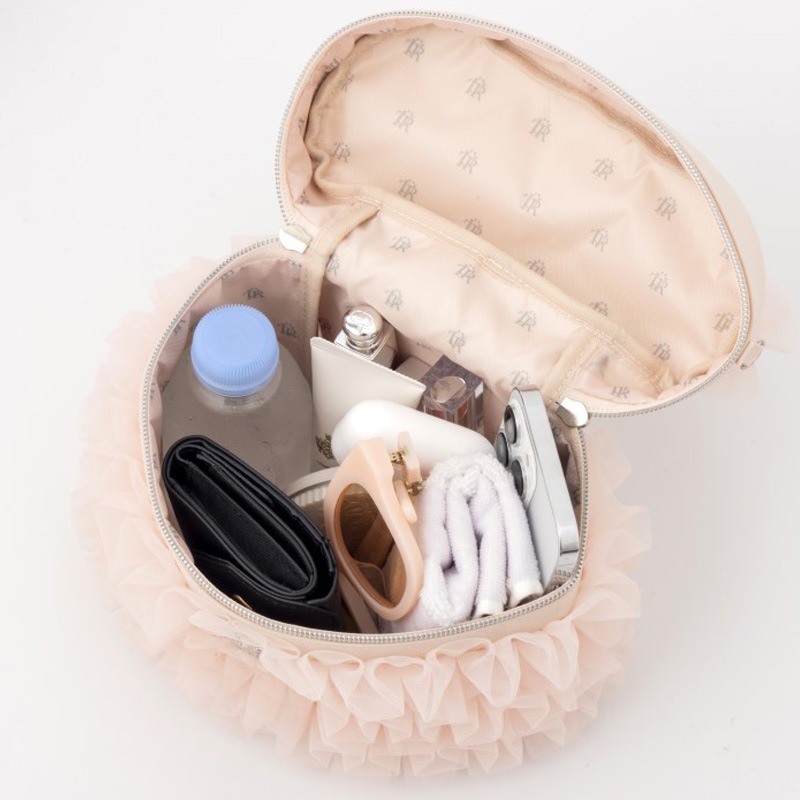 Treat ���rself Tulle Vanity Bag Book Pink