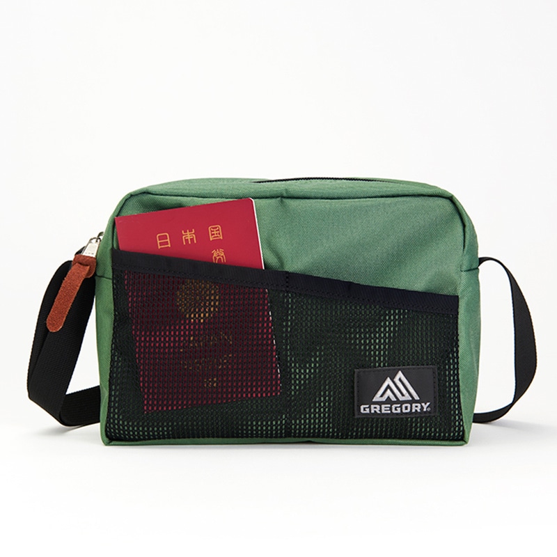 GREGORY SHOULDER BAG BOOK DARK OLIVE ver.：7/21発売【セブン-イレブン・セブンネット限定付録】グレゴリー 超本格派ショルダーバッグ（ダークオリーブver.）メッシュポケット
