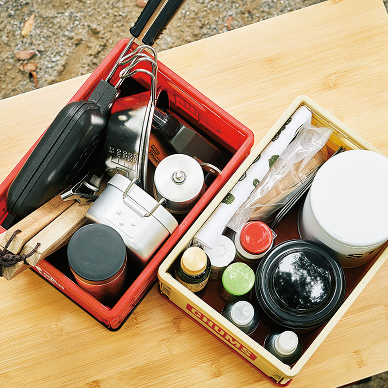 【モノマスター MonoMaster 2021年12月号 雑誌付録】チャムス 整理収納コンテナボックス 2個セット