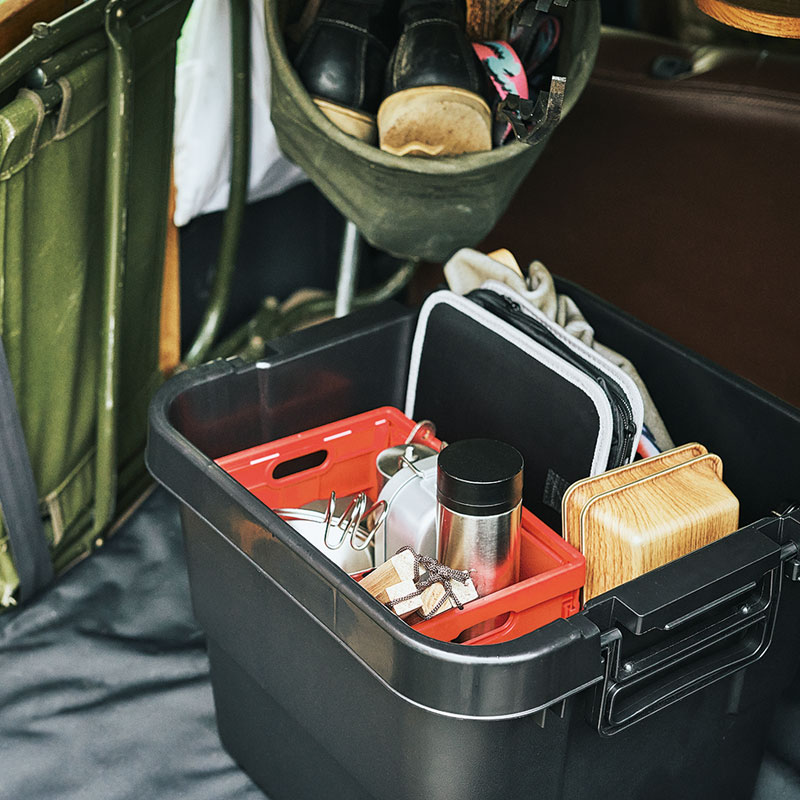 【モノマスター MonoMaster 2021年12月号 雑誌付録】チャムス 整理収納コンテナボックス 2個セット