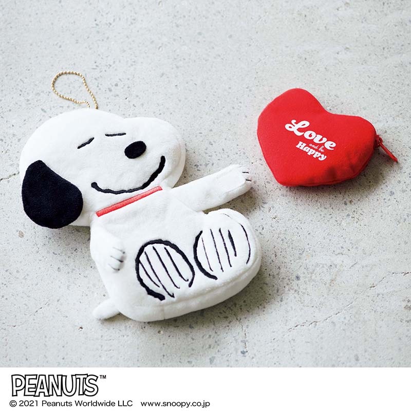 リンネル 2021年10月号:8/20発売【雑誌付録】スヌーピーのふわふわWポーチ