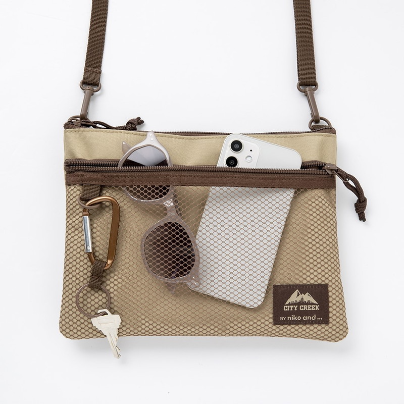 【niko and ... ニコアンド ムック本 付録】ニコアンド サコッシュ&カラビナver.