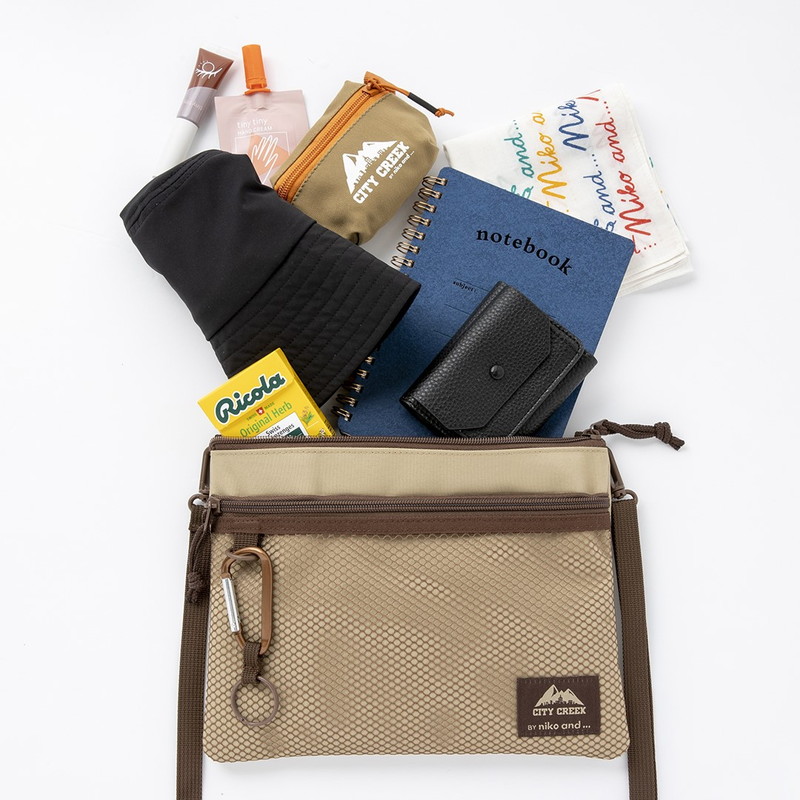 【niko and ... ニコアンド ムック本 付録】ニコアンド サコッシュ&カラビナver.