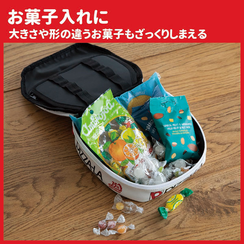 【ローソン限定 ムック本 付録】PIZZA-LA (ピザーラ)イタリアンバジル Ssize ポーチ