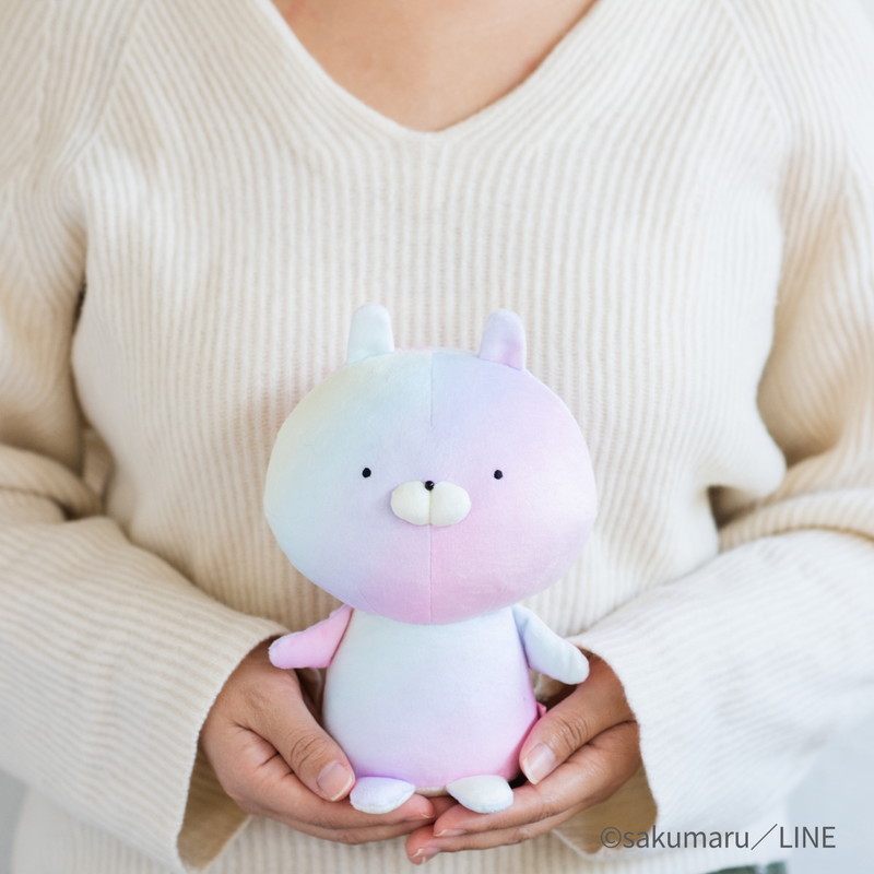 【うさまる ムック本 付録】セブン限定 うさまる ぬいぐるみ レインボー