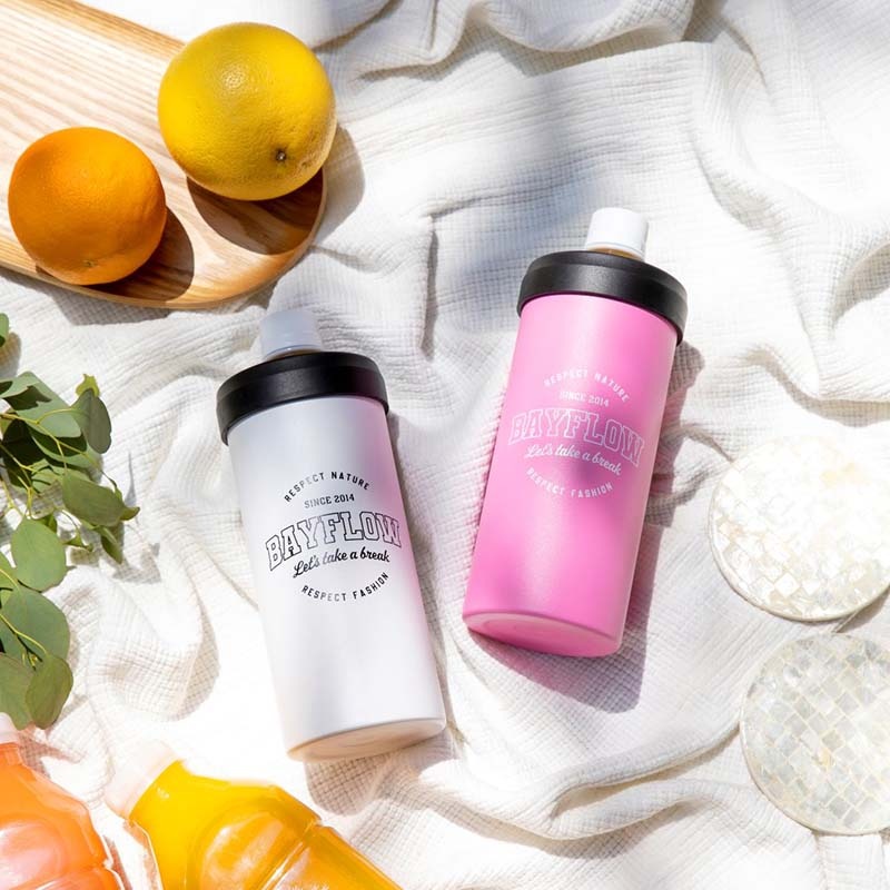 【ローソン、HMV、HMV&BOOKS online限定付録】ベイフロー マルチステンレスボトル ピンク