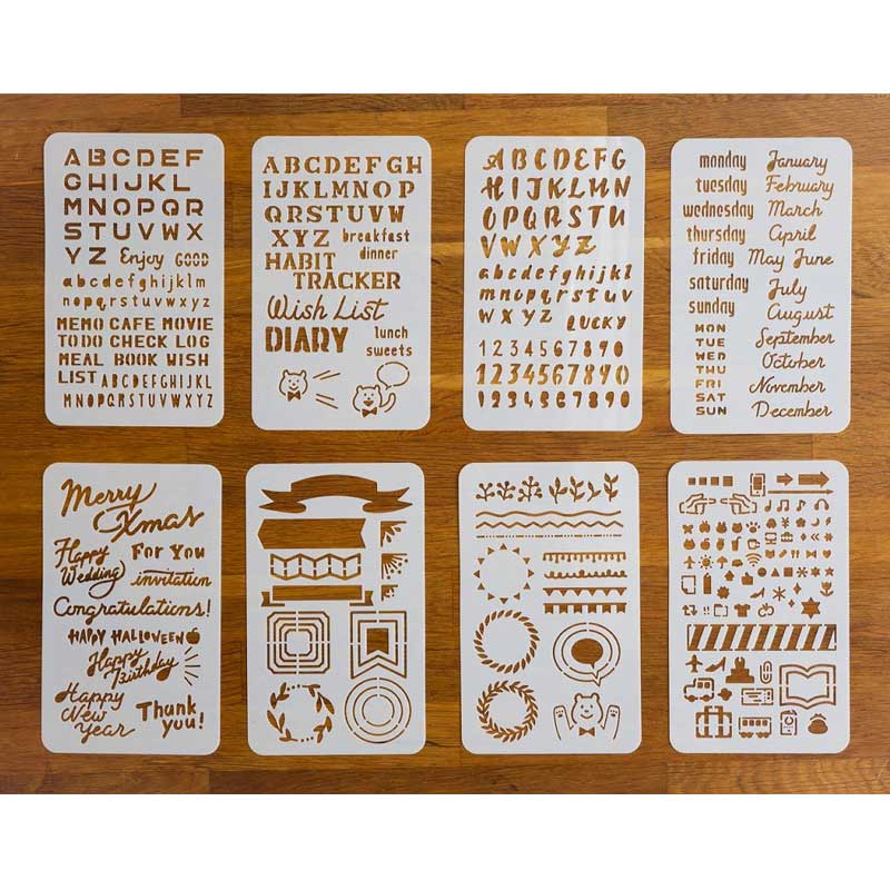 ねこねこさんのテンプレートセットつき 簡単&おしゃれなハンドレタリングBOOK:8/30発売【ムック本付録】ねこねこさんと考えたテンプレート8枚セット