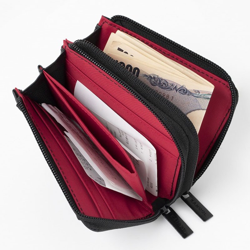 KANGOL DOUBLE ZIP WALLET BOOK:8/4発売【ムック本付録】カンゴール ダブルジップウォレット