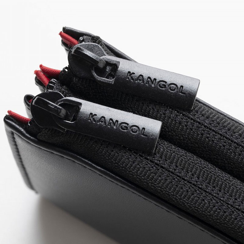 KANGOL DOUBLE ZIP WALLET BOOK