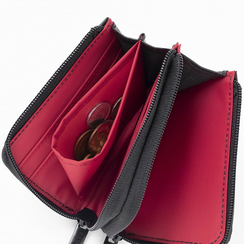 KANGOL DOUBLE ZIP WALLET BOOK