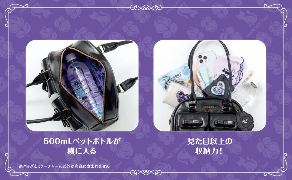 ANNA SUI mini ���󥰥ϥ�ɥ�ܥ��ȥ�Хå�BOOK ROSE ver.