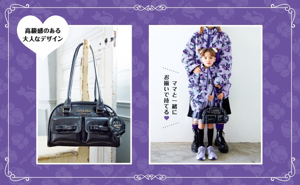 ANNA SUI mini ���󥰥ϥ�ɥ�ܥ��ȥ�Хå�BOOK ROSE ver.