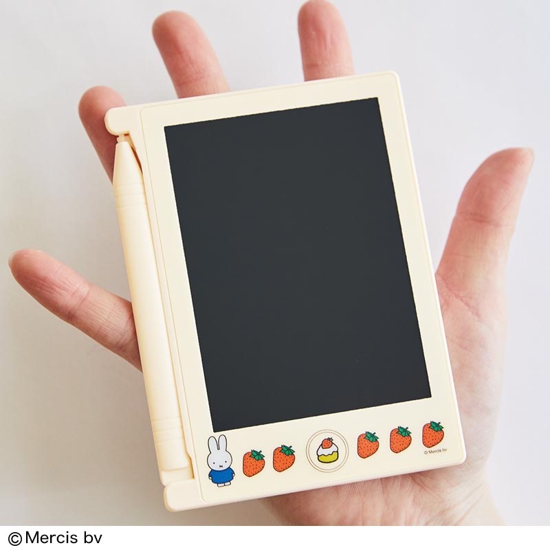 【ファミリーマート限定 ミッフィー ムック本 付録】miffy 繰り返し書いて消せる マルチに使えるデジタルメモ どこでもサイズ いちご柄