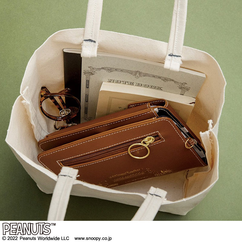 SNOOPY LONG WALLET BOOK スマートお財布ショルダーバッグ：9/30発売【ムック本付録】スヌーピー スマートお財布ショルダーバッグ