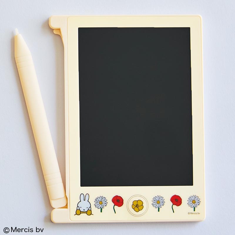 【ファミリーマート限定 ミッフィー ムック本 付録】miffy 繰り返し書いて消せる マルチに使えるデジタルメモ どこでもサイズ お花柄