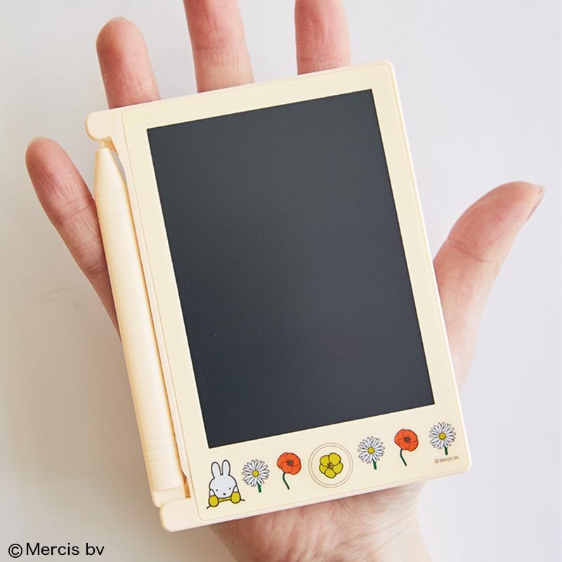 【ファミリーマート限定 ミッフィー ムック本 付録】miffy 繰り返し書いて消せる マルチに使えるデジタルメモ どこでもサイズ お花柄