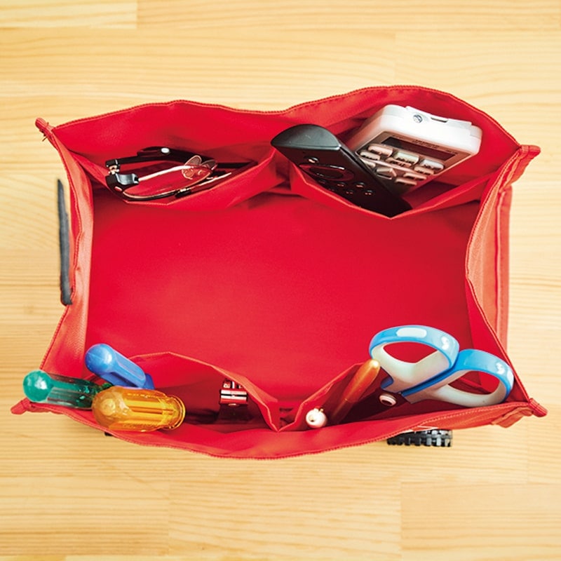 MonoMax(モノマックス) 2021年8月号:7/9発売 雑誌付録 コールマンのミニチュア収納ワゴン 4つのポケット付き