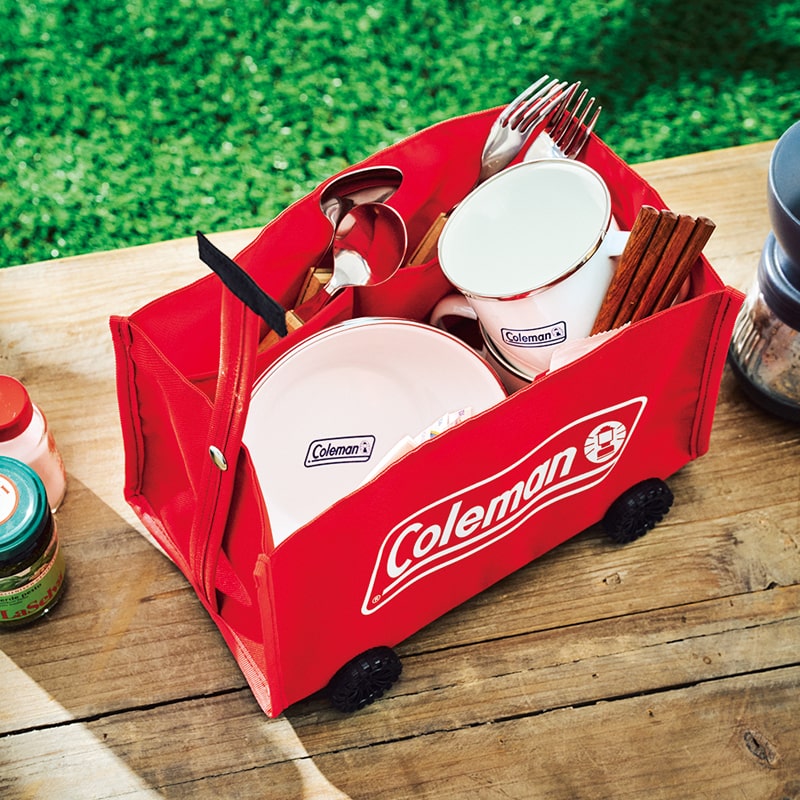 MonoMax(モノマックス) 2021年8月号:7/9発売 【雑誌付録】コールマン ミニチュア収納ワゴン キャンプやアウトドアでも活躍