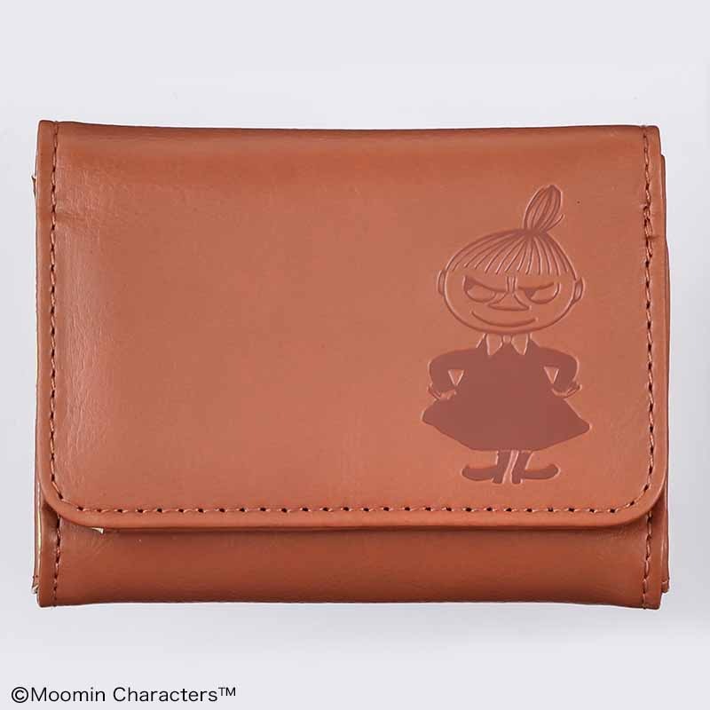 【ファミリーマート ムーミン ムック本 付録】三つ折りコンパクト財布 ブラウン リトルミイ