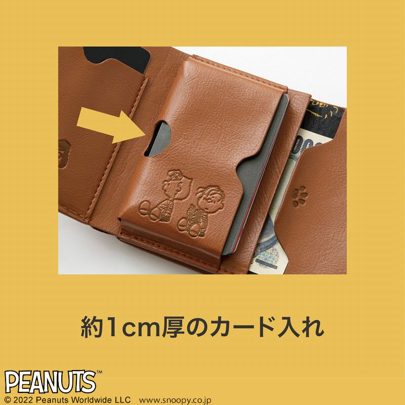 【スヌーピー ムック本 付録】SNOOPY MINIMAL WALLET 極小財布 三つ折り財布
