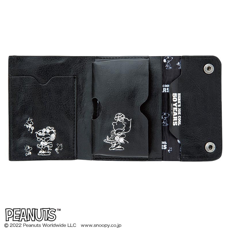【ローソン限定 スヌーピー ムック本 付録】極小財布 ブラック