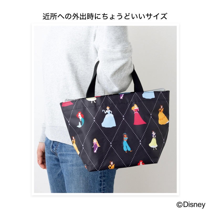 【InRed インレッド 2022年4月号 雑誌付録】ディズニープリンセスデザイン 2つセットで使うと保冷温バッグになる マチ広トート&保冷温ポーチ