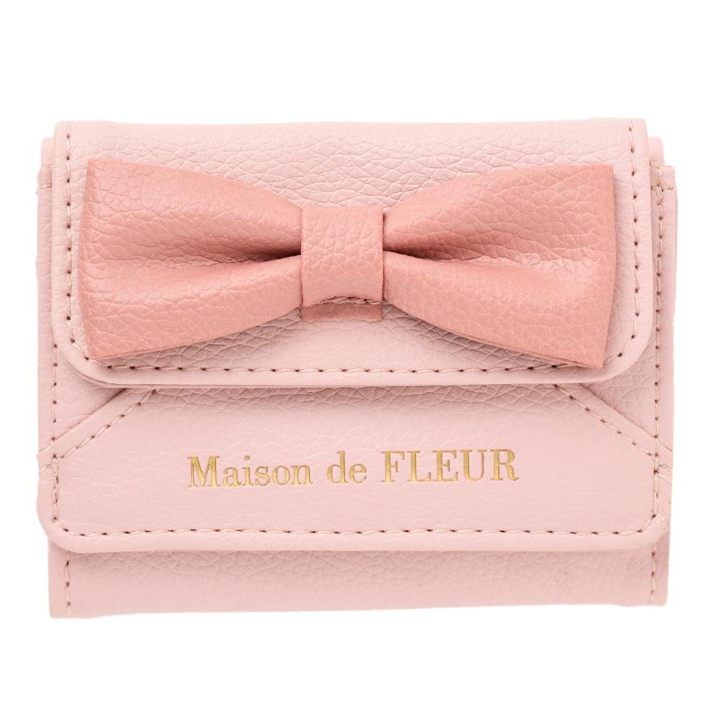 【メゾンドフルール ムック本 付録】メゾンドフルール リボンカードケース ピンク
