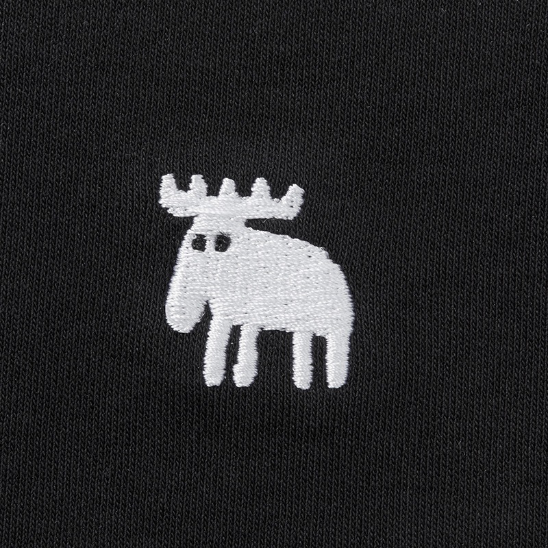 moz ロングＴシャツワンピース BOOK ブラックver.：7/14発売【宝島チャンネル限定付録】moz ロングＴシャツワンピース（ブラック） エルクの刺繍入り