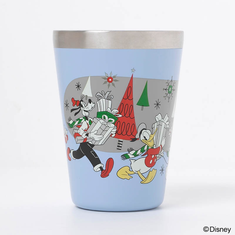 【ディズニー ムック本 付録】カップコーヒータンブラー ウィンターパーティー ブルー 12月3日