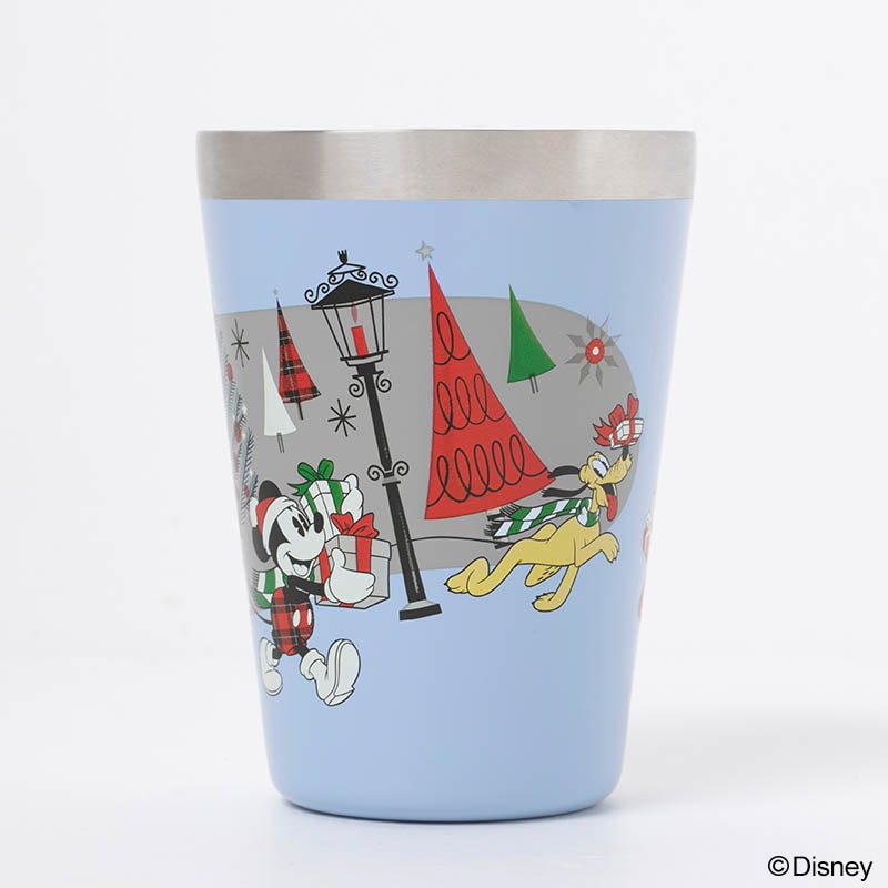 【ディズニー ムック本 付録】カップコーヒータンブラー ウィンターパーティー ブルー 12月3日