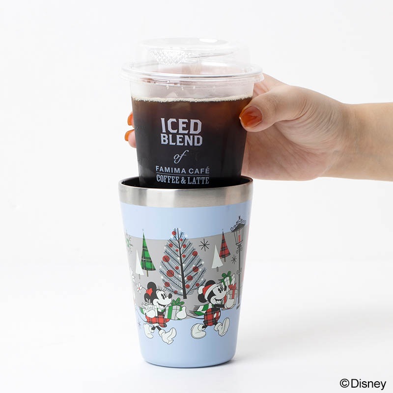 【ディズニー ムック本 付録】カップコーヒータンブラー ウィンターパーティー ブルー 12月3日