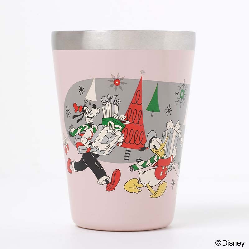 【ディズニー ムック本 付録】カップコーヒータンブラー ウィンターパーティー ピンク 12月3日